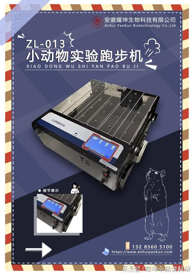 杏彩官网注册地址跑步机小鼠跑步机图片ZL-013小动物跑步机：不同坡度展现大小鼠